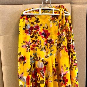 French Connection Linosa Crinkle Maxi Floral Skirt